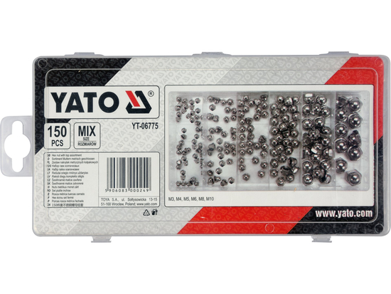 TYT-06775 GARNITURA ZAVRŠNIH MATICA 150/1 M3,M4,M5,M6,M8,M10