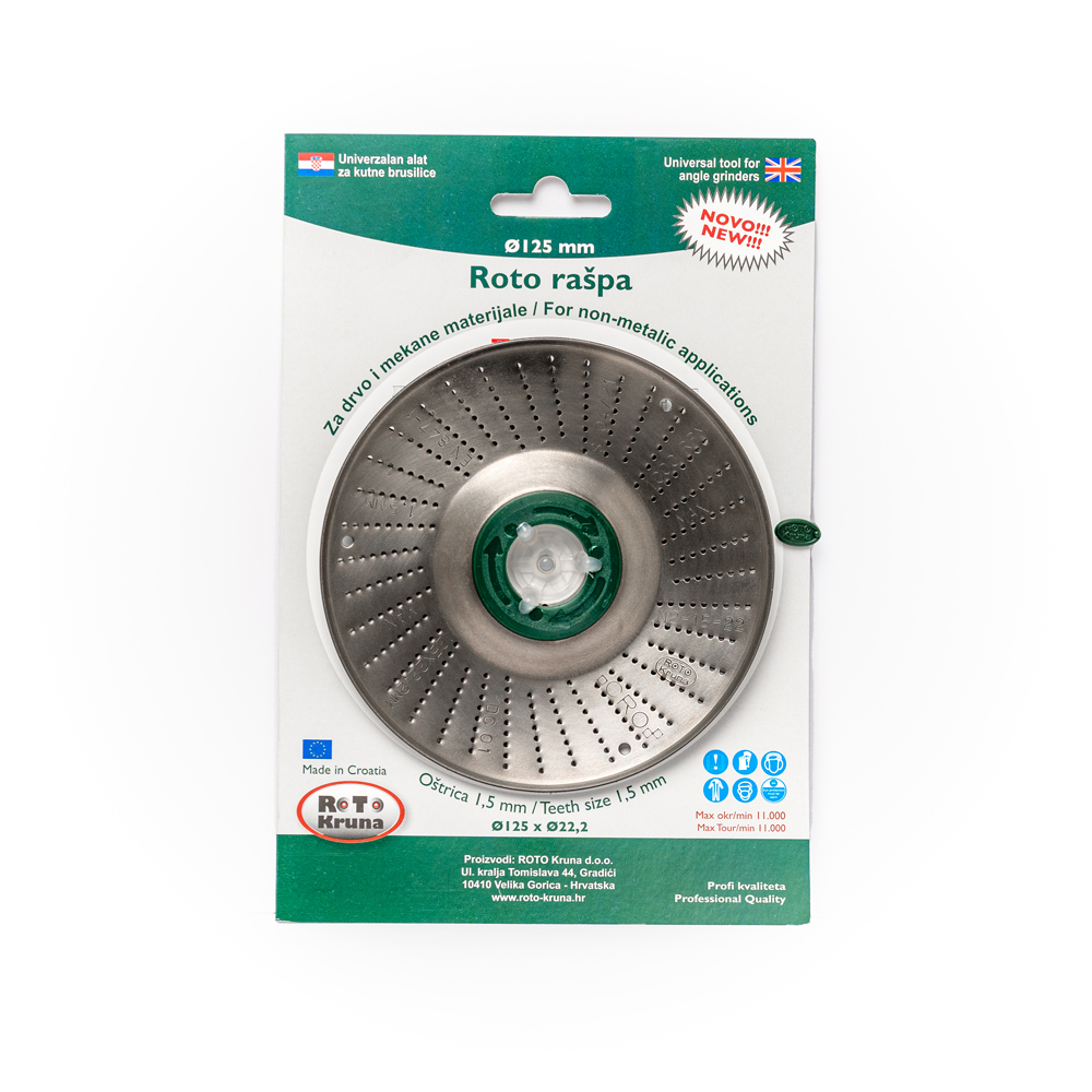 ROTO RAŠPA 125mm 4,0 MM