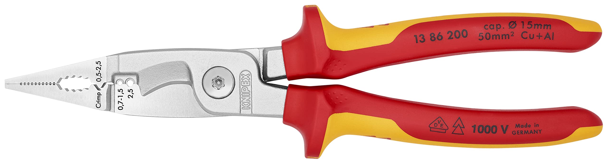 KNIPEX KLIJEŠTA ELEKTROINSTALACIJSKAMULTIFUNKCIONALNA VDE