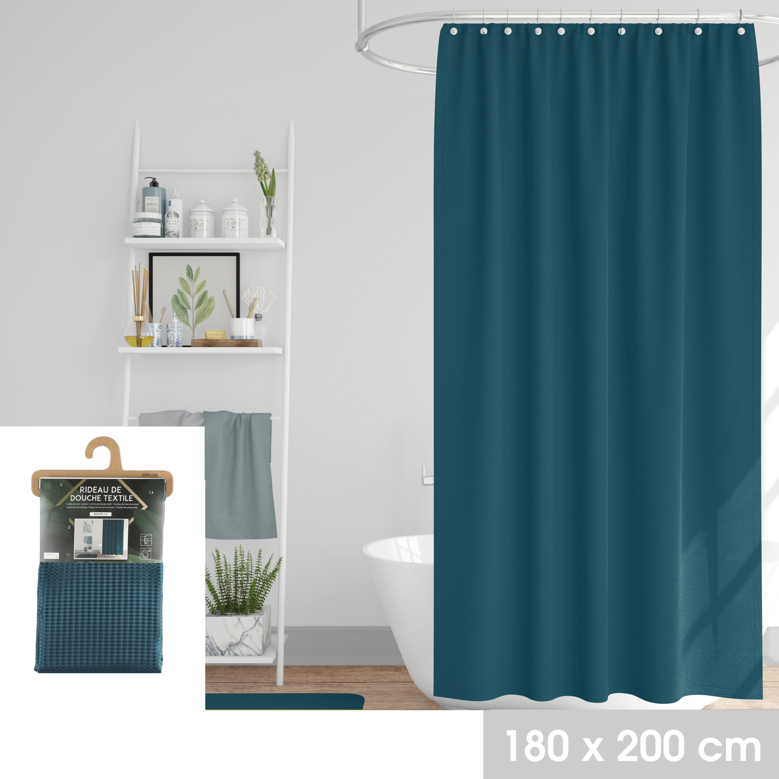 F153308 ZAVJESA ZA TUŠ DARK SAPHIRE