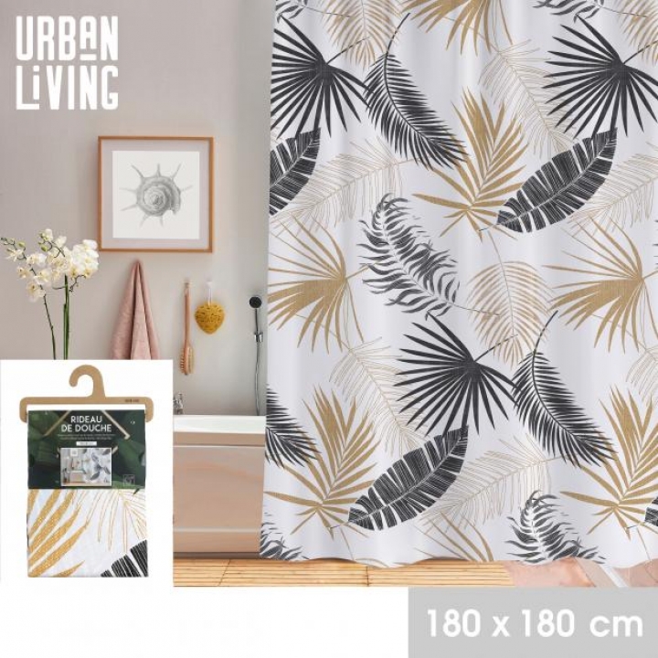 F153320 ZAVJESA ZA TUŠ TROPIC 180X180 CM