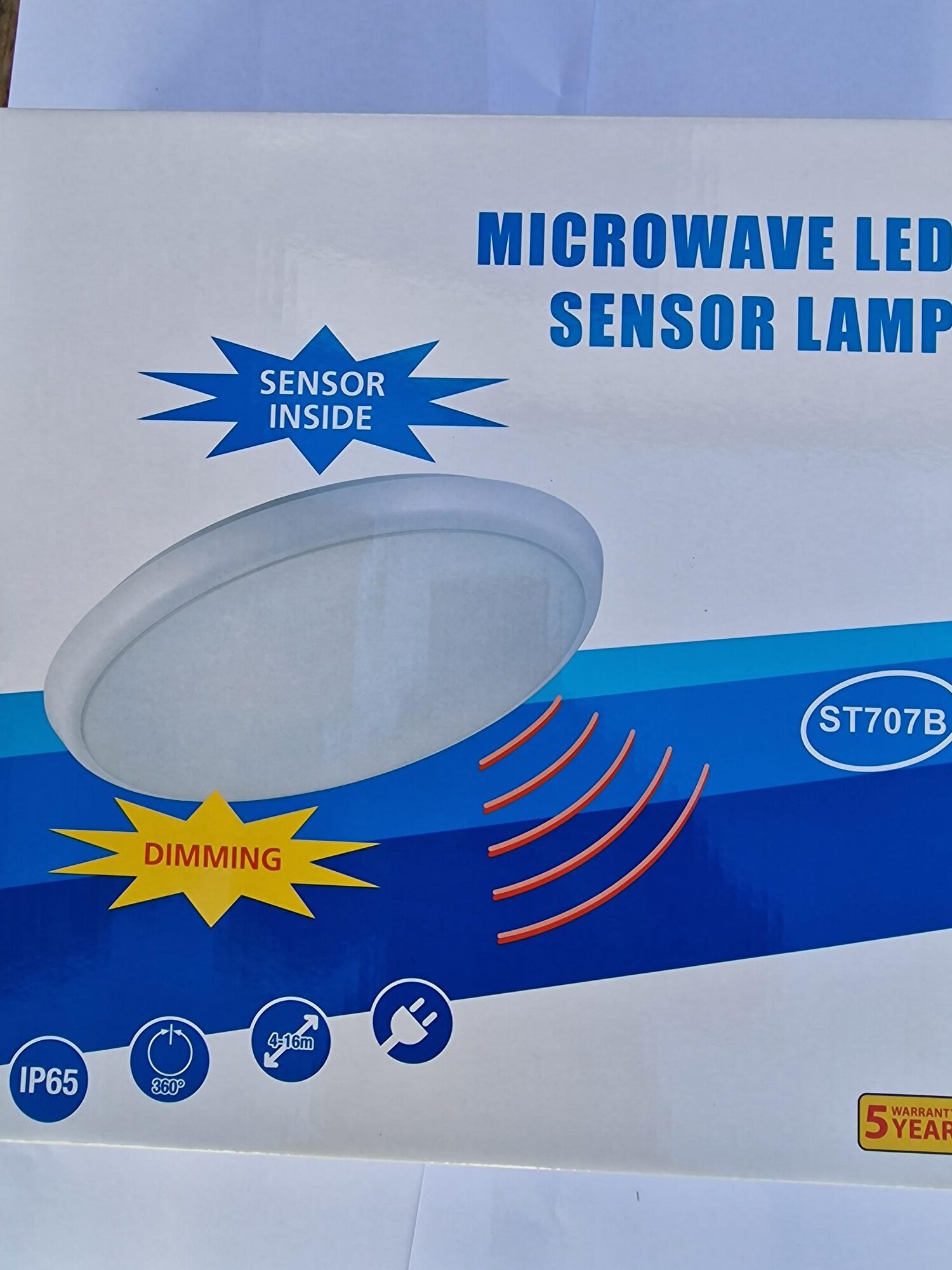 LED PLAFONJERA BIJELA SA SENZOROM 22W/4000K IP65