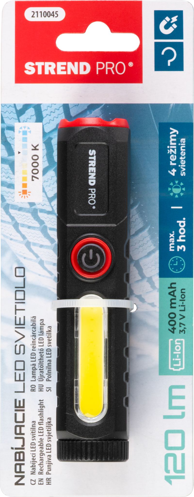 ST2110045 SVJETILJKA LED 120 LM S USB PUNJENJEM, SELL BOX 10/1