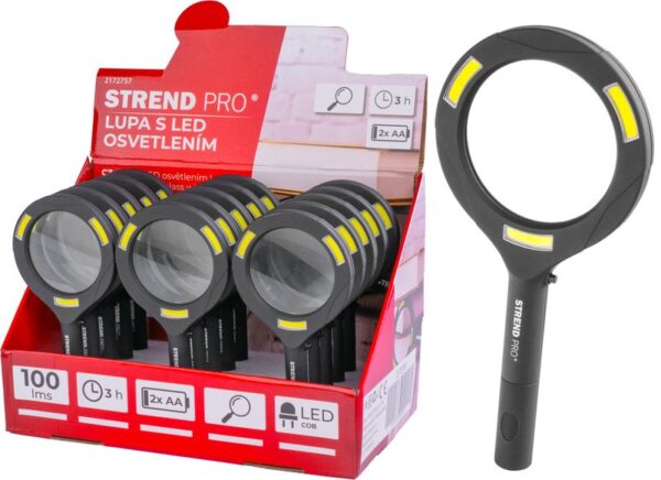 ST2172757 POVEĆALO SA SVJETLOM 15/1, 2xAA, LED 100 lm, 3x LED, SELL BOX