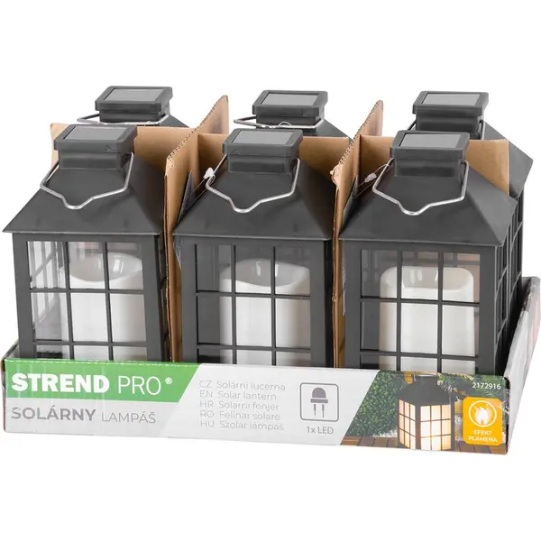 ST2172916 SVJETILJKA SOLARNA S EFEKTOM PLAMENA, LAMPION, 6/1