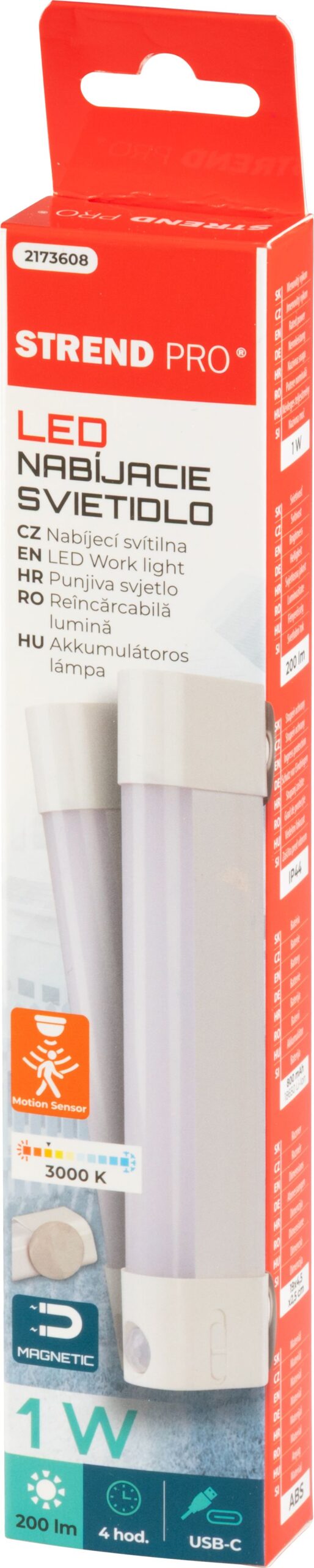 ST2173608 LED SVJETILJKA SA SENZOROM I MAGNETOM - USB PUNJENJE 12/1