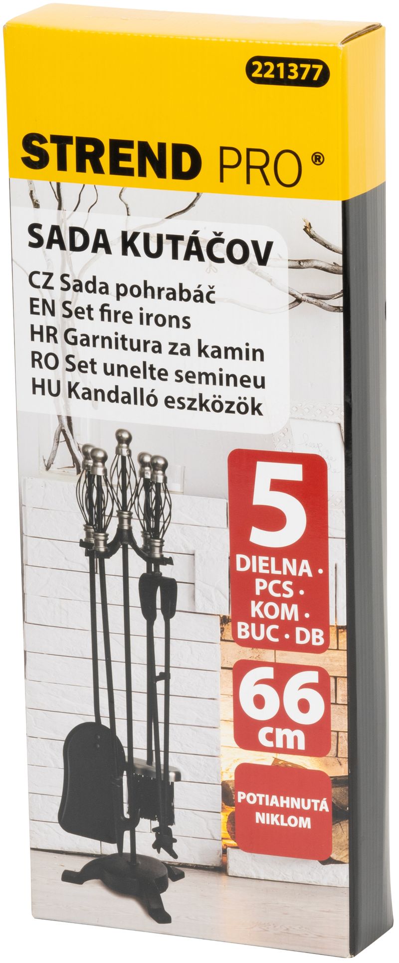 ST221377 SET ZA KAMIN 5/1, PONIKLAN, 66 CM