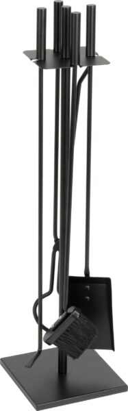 ST221379 SET ZA KAMIN, 4/1, CRNI, 81 CM