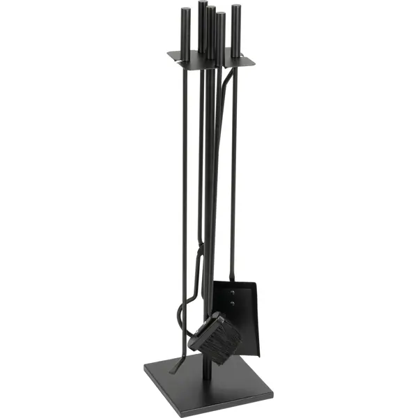 ST221379 SET ZA KAMIN, 4/1, CRNI, 81 CM