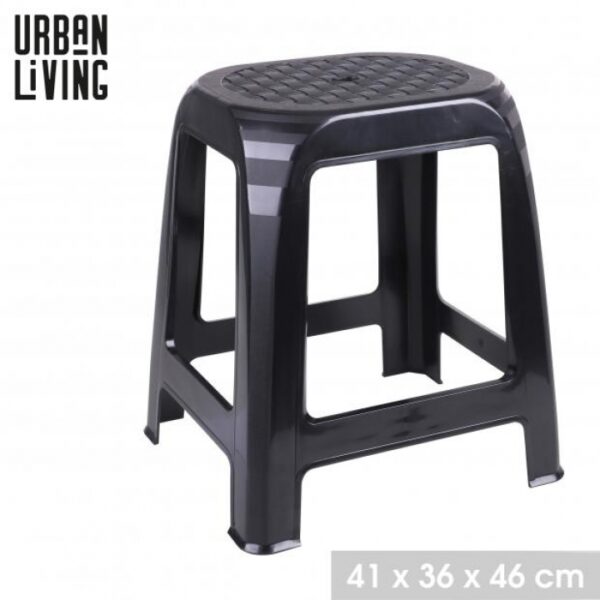 F51015 STOLAC CRNI PLASTIČNI 41X36X46 CM