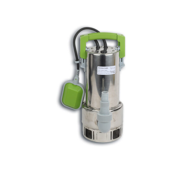 POTOPNA PUMPA INOX SA PLOVKOM ZA ČISTU I PRLJAVU VODU 400W