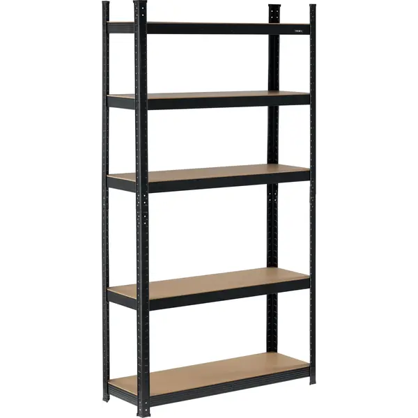 T78486 POLICA METALNA 180X90X40CM CRNA 5 POLICA