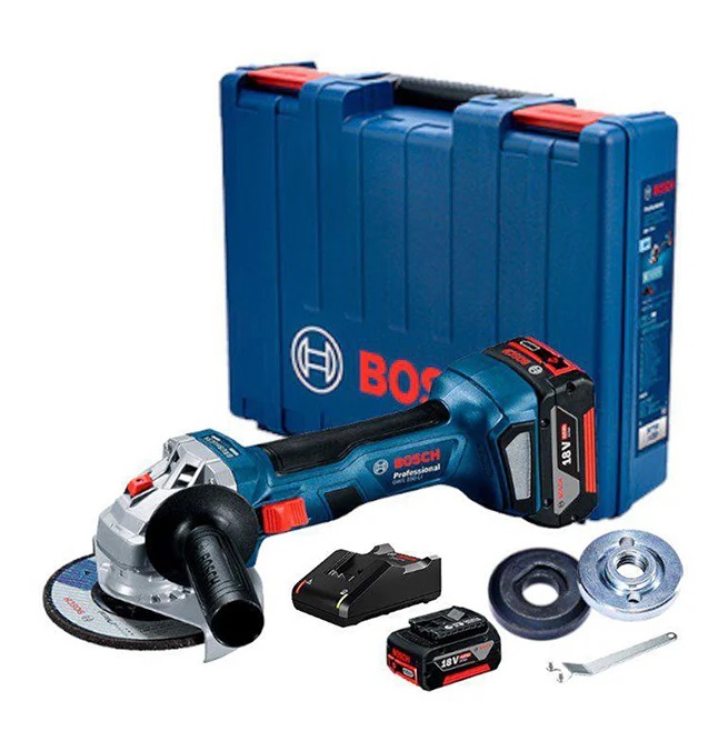06019H9021 BOSCH GWS 180-125 LI SET KOFER  PUNJAČ + BATERIJA 2x4AH