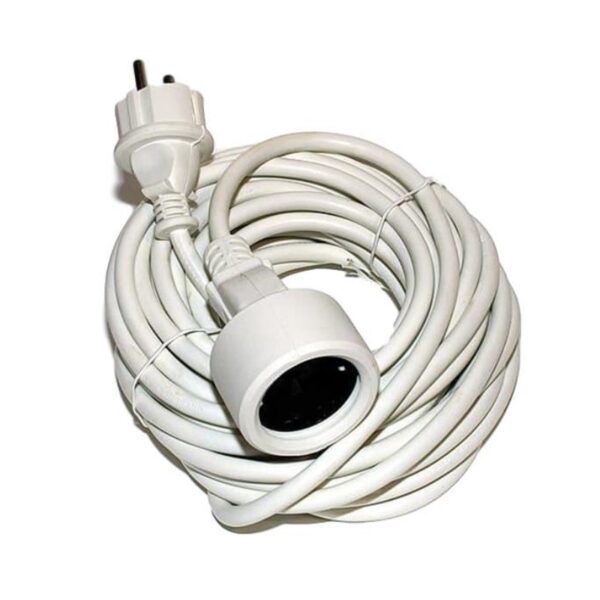 KABEL PRODUŽNI PP/J 10M 3X1,5mm BIJELI / NARANČASTI