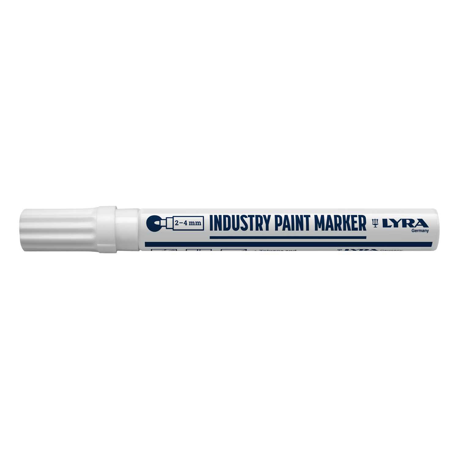L4040001 LYRA INDUSTRIJSKI MARKER S OKRUGLIM VRHOM 400°C BIJELI 2-4MM 1/1