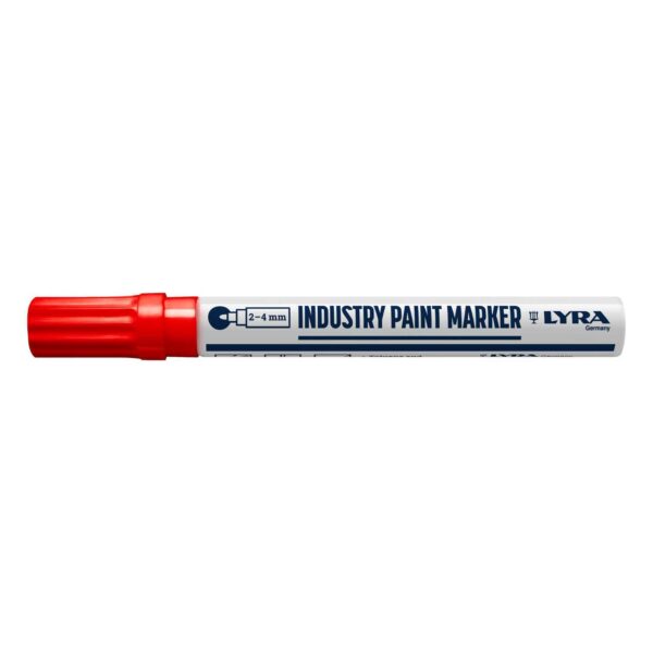 LYRA INDUSTRIJSKI MARKER S OKRUGLIM VRHOM 400°C CRVENI 2-4MM 1/1