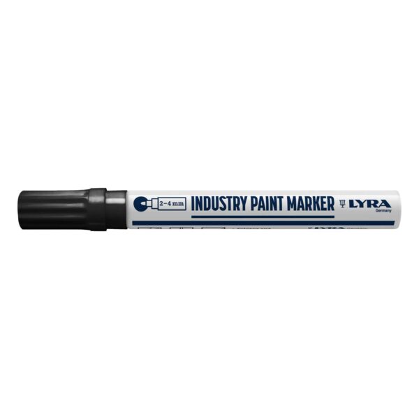 LYRA INDUSTRIJSKI MARKER S OKRUGLIM VRHOM 400°C CRNI 2-4MM 1/1