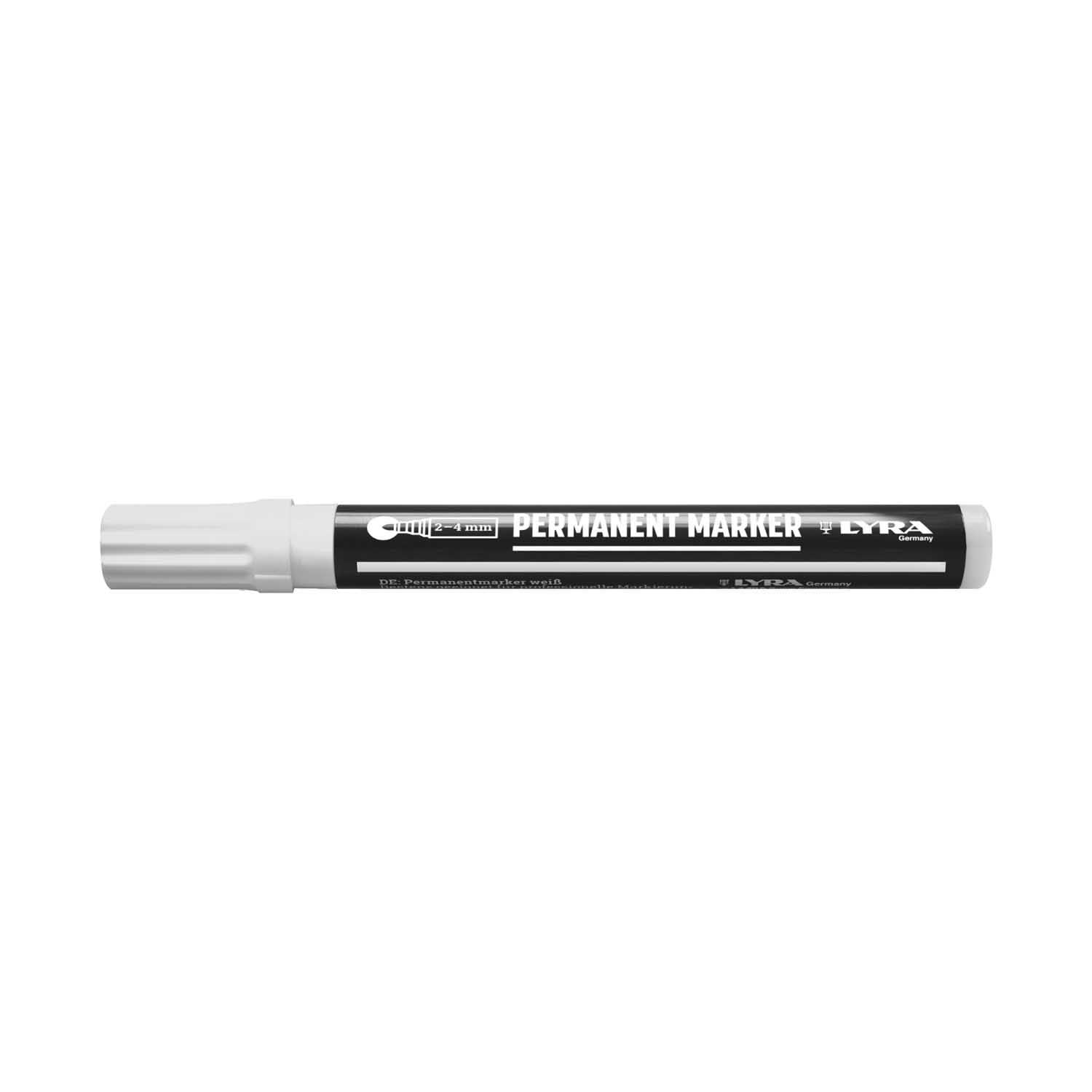 L4050001 LYRA MARKER S OKRUGLIM VRHOM BIJELI 2-4MM 10/1