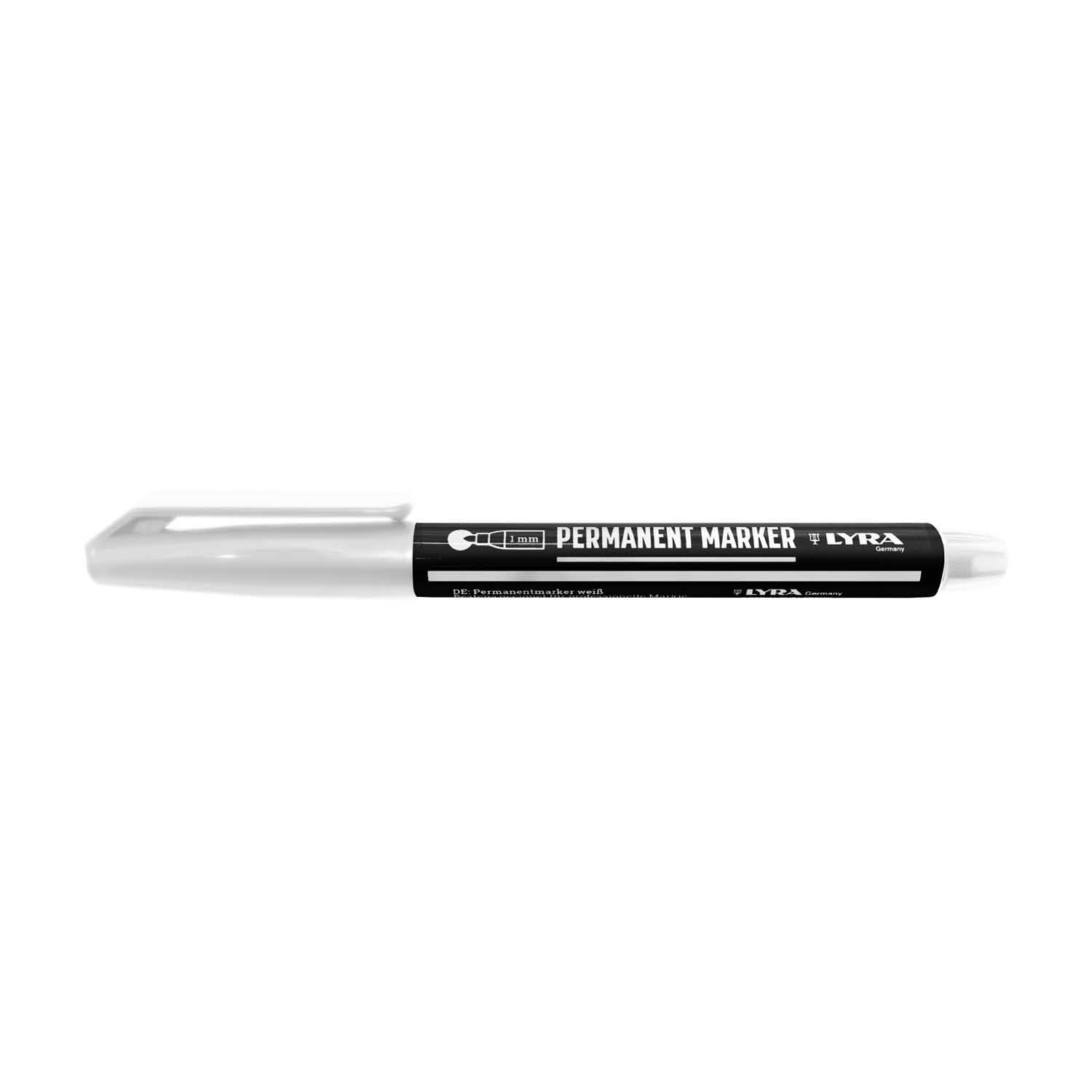 L4060001 LYRA MARKER S OKRUGLIM VRHOM BIJELI 1MM 1/1