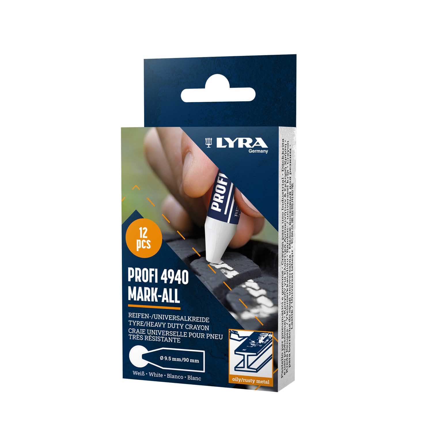 L4940001 LYRA KREDA ZA GUME BIJELA 12/1 PROFI 4940