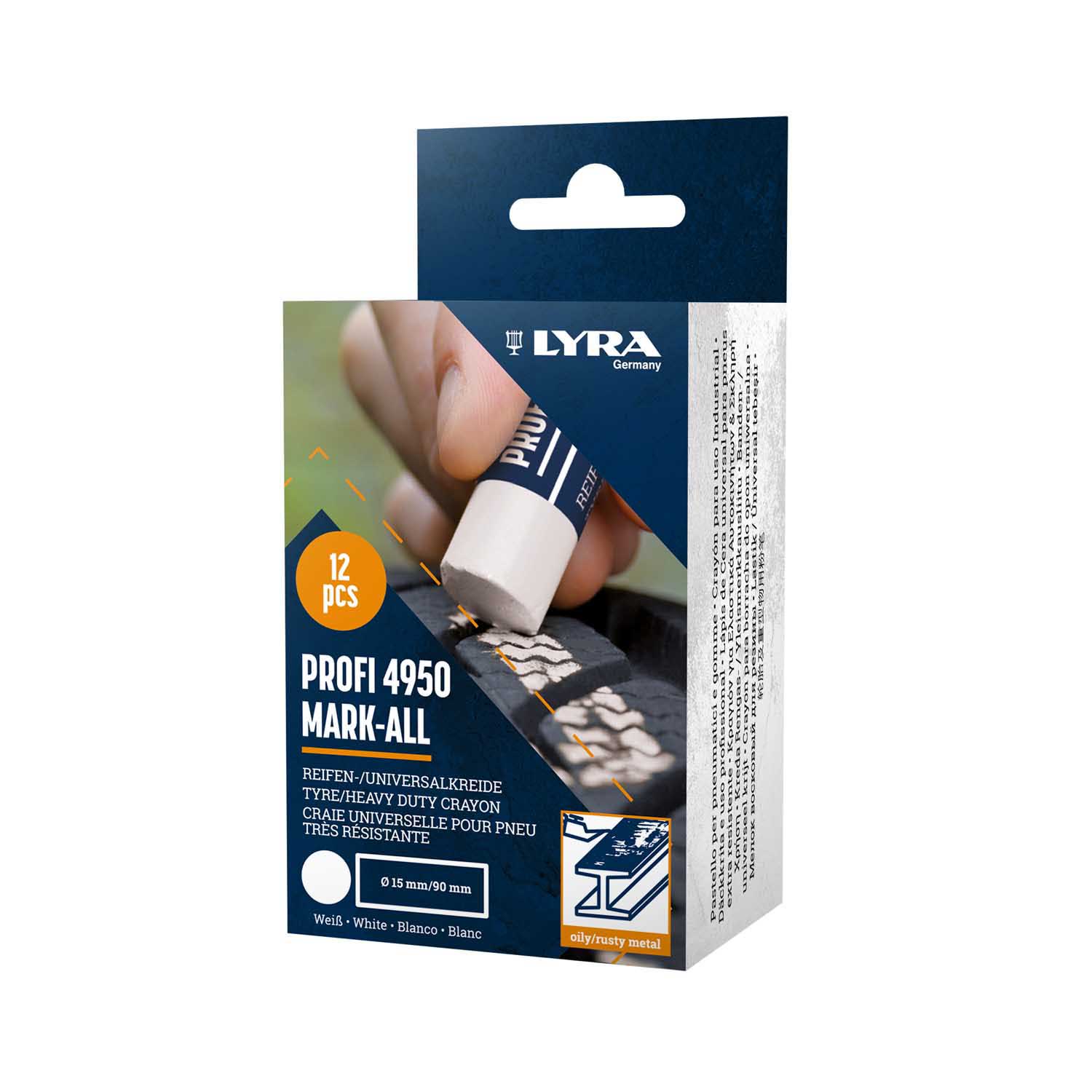 L4950001 LYRA KREDA ZA GUME BIJELA 12/1 PROFI 4950