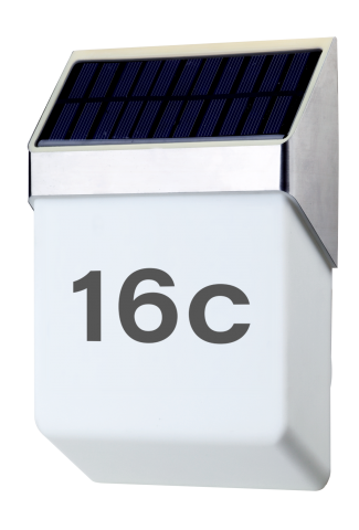 SOLARNI KUĆNI BROJ 0,5W, 6000K, SADRŽI NALJEPNICE