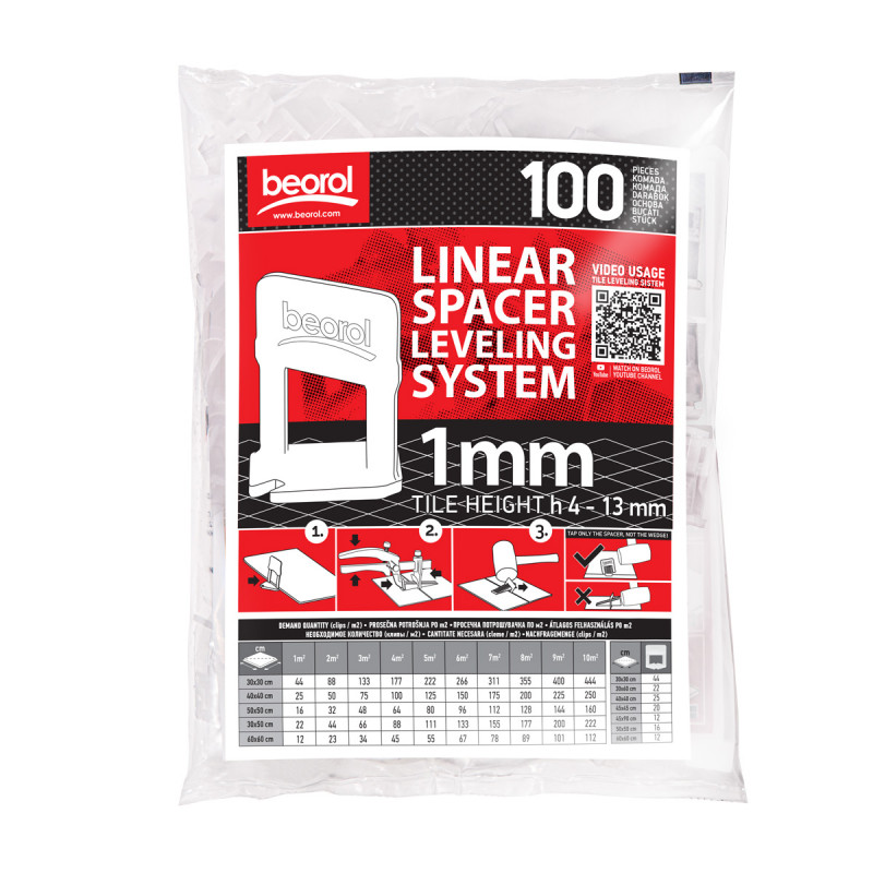 BEOROL BAZA ZA NIVELIRANJE 1MM, 100/1