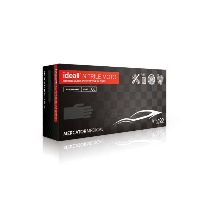 RD301040L RUKAVICE JEDNOKRATNE NITRIL NITRYLEX BLACK VEL. L