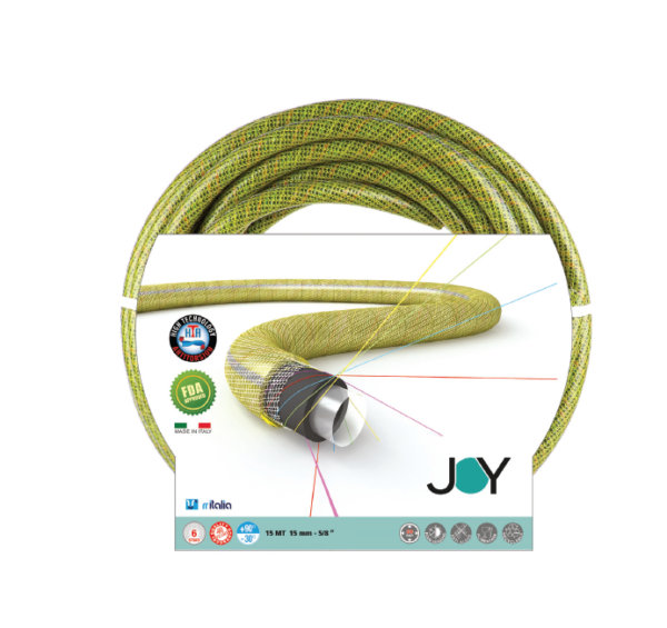 RR450350 CRIJEVO VRTNO ŽUTO JOY 3/4", 50 M