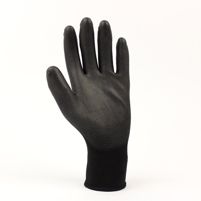 RUKAVICA PU 09 CRNA BUCK - POLIESTER/PU PREMAZ
