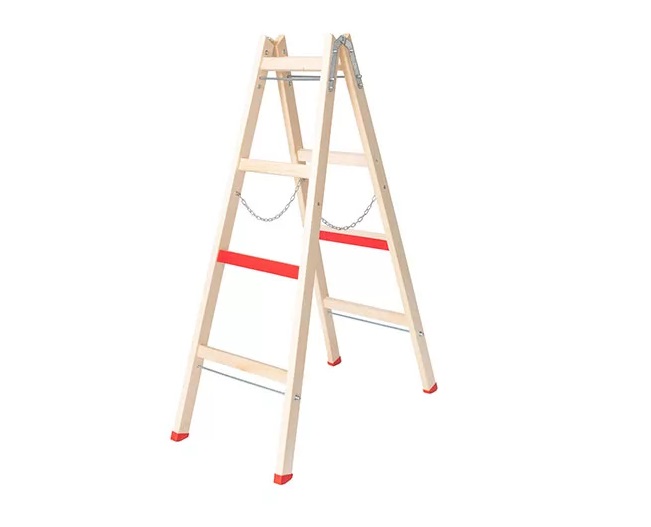 LJESTVE DRVENE SOBOSLIKARSKE 4 GAZIŠTA 150CM