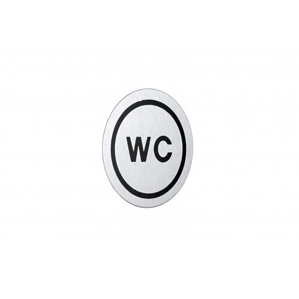 MINOTTI SAMOLJEPLJIVA OZNAKA WC, KROM