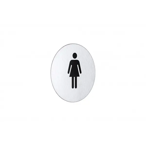 MINOTTI SAMOLJEPLJIVA OZNAKA Ž ZA WC, KROM