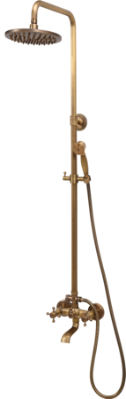 T75829 SLAVINA MJEŠALICA ZA KADU S TUŠ SETOM "RETRO BRONZE 1"