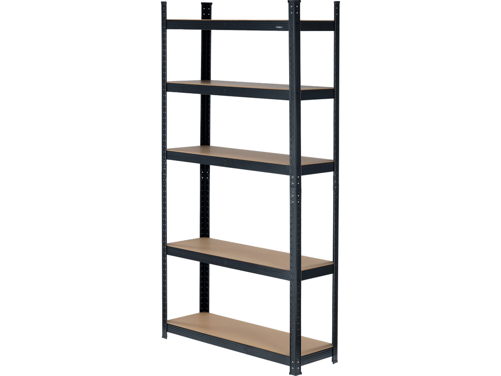T78486 POLICA METALNA 180X90X40CM CRNA 5 POLICA