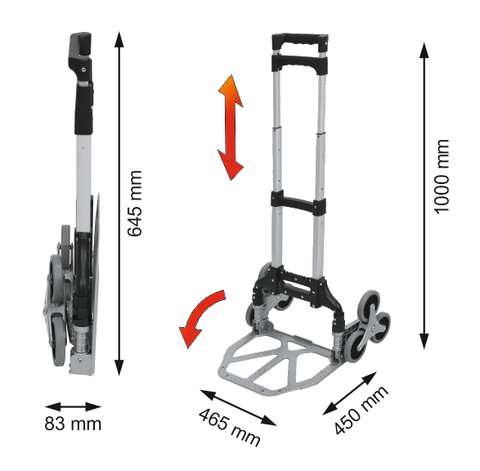 T78662 KOLICA TRANSPORTNA 3 KOTAČA 70kg