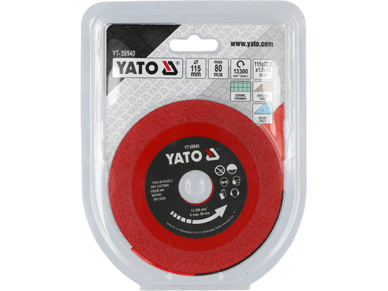 TYT-59940 DIJAMANTNI DISK ZA REZANJE STAKLA, KERAMIKE I SL. 115X22,23