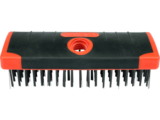 TYT-6334 ŽIČANA ČETKA 6-REDA 180X65 MM SA NAVOJEM ZA DRŠKU