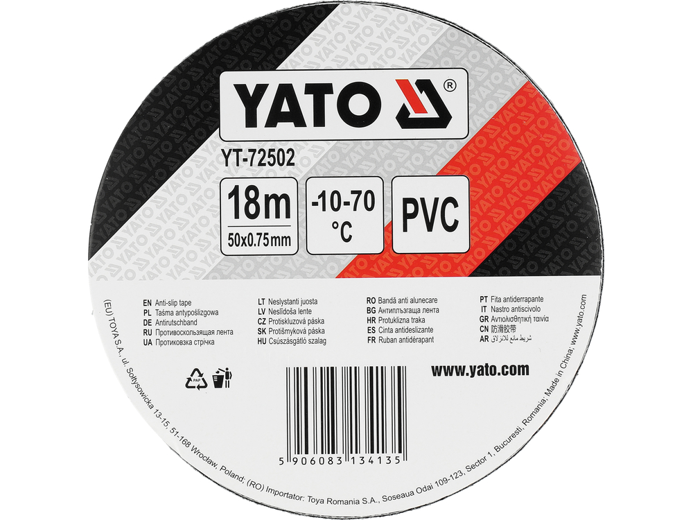 TYT-72502 TRAKA PROTUKLIZNA SAMOLJEPLJIVA 50MM X 18M