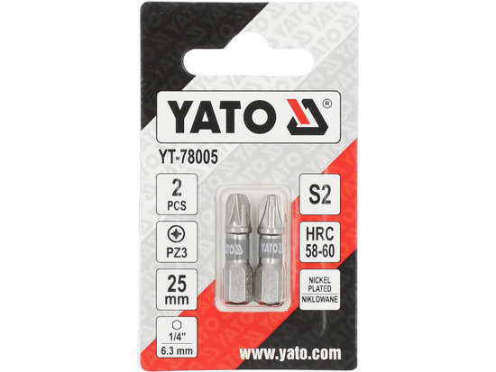 TYT-78005 BIT NASTAVAK KRIŽNI 1/4 25MM PZ3 2/1