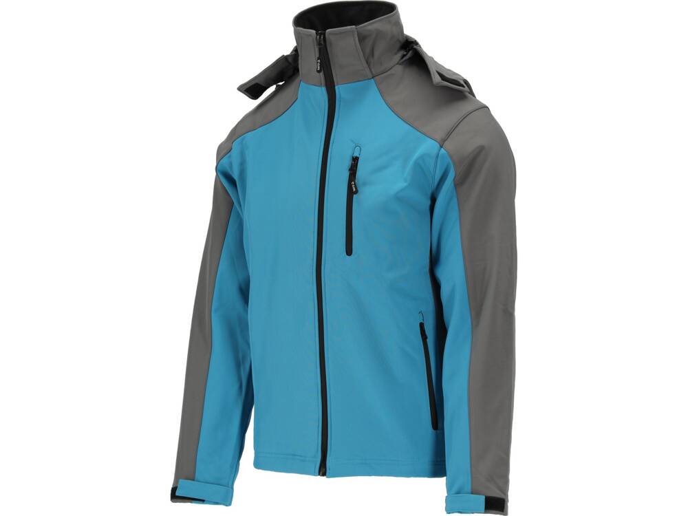 TYT-79564 JAKNA SOFTSHELL PLAVA S KAPULJAČOM "XXL" 320g/m2 TPU