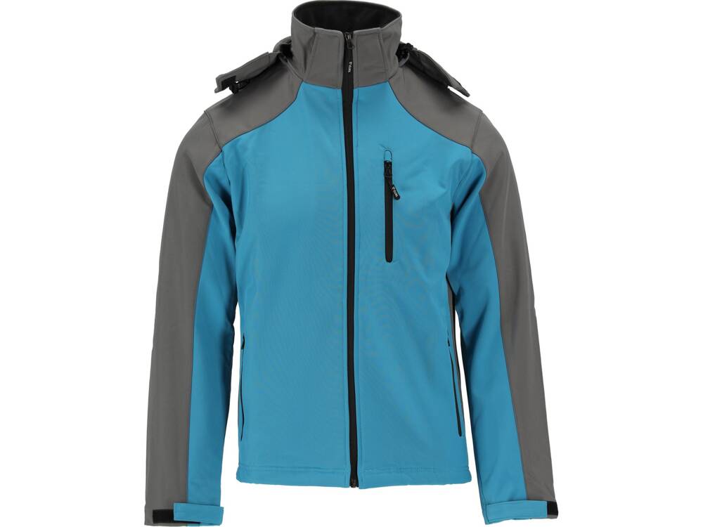 TYT-79564 JAKNA SOFTSHELL PLAVA S KAPULJAČOM "XXL" 320g/m2 TPU
