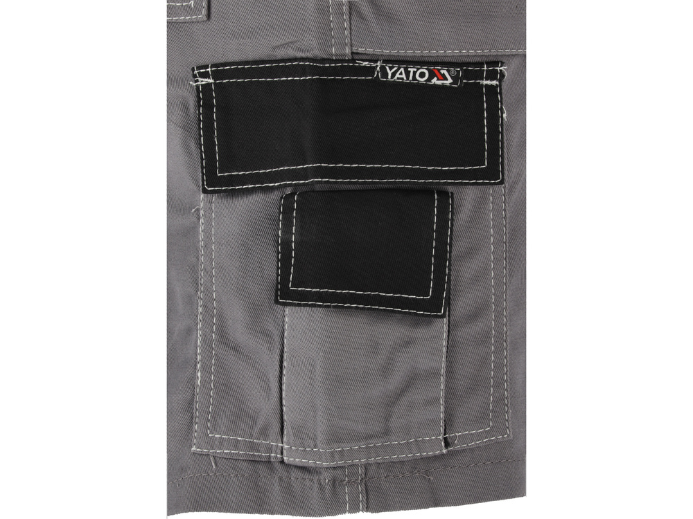 TYT-80940 RADNE BERMUDE YATO, SIVO-CRNE, vel. XXL