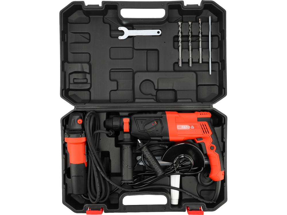 TYT-821200 BUŠILICA UDARNA SDS+ 3,2J + KUTNA BRUSILICA 750W 125mm