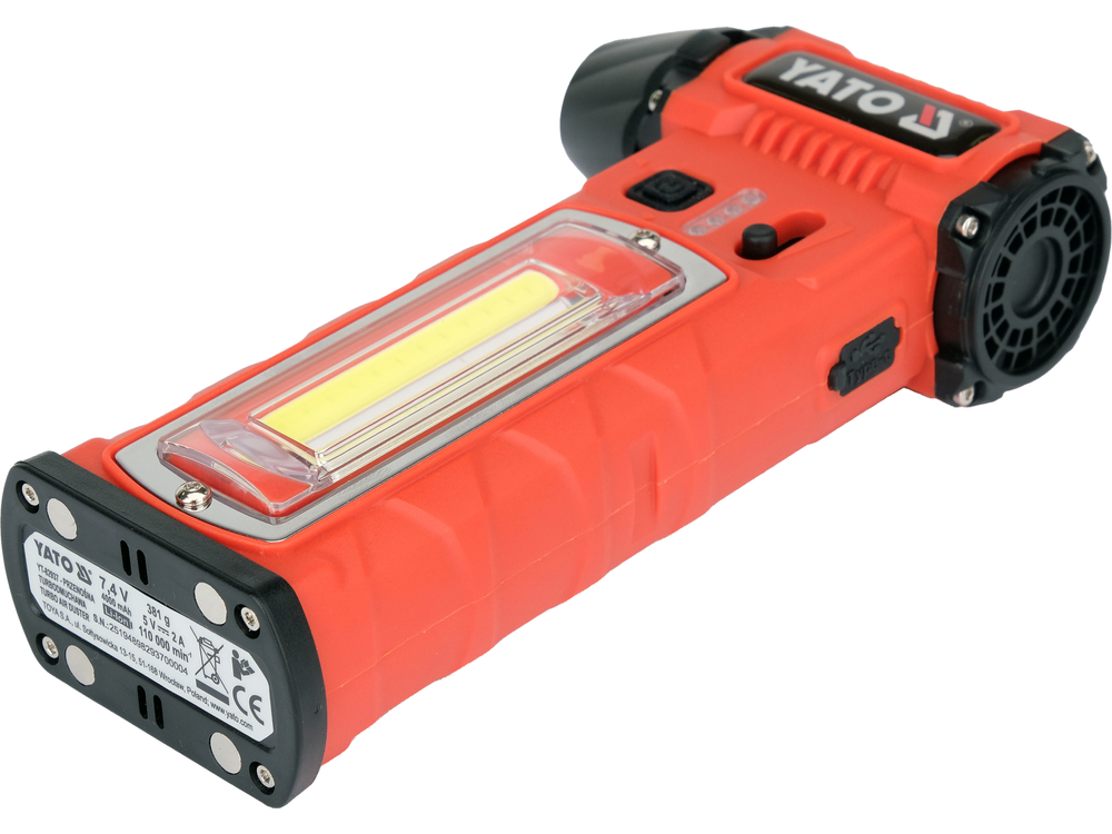 TYT-82937 MINI ZRAČNI PUHAČ 110000 RPM 4,0Ah S LED SVJETLOM I NASTAVCIMA