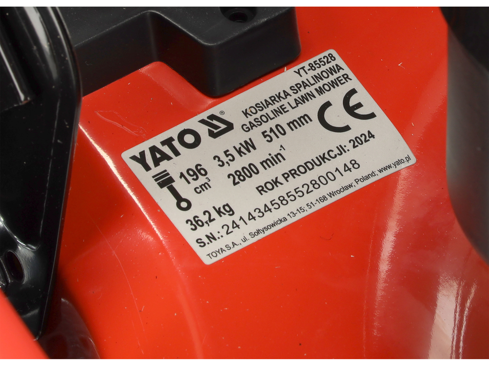 TYT-85528 BENZINSKA KOSILICA ZA TRAVU 3,5kW SA KOŠAROM SAMOHODNA 51CM  4u1