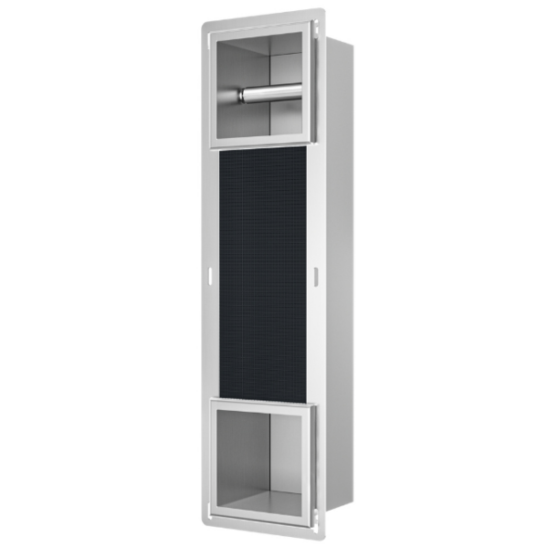 PB-IN2 BALNEO UGRADBENI DRŽAČ PAPIRA 2 INOX 74X20,8X14,7 cm