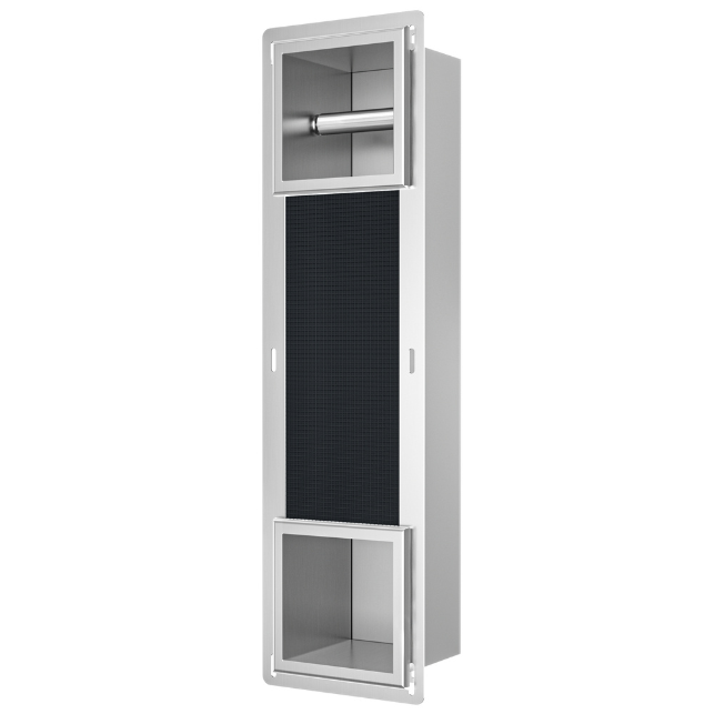 PB-IN2 BALNEO UGRADBENI DRŽAČ PAPIRA 2 INOX 74X20,8X14,7 cm