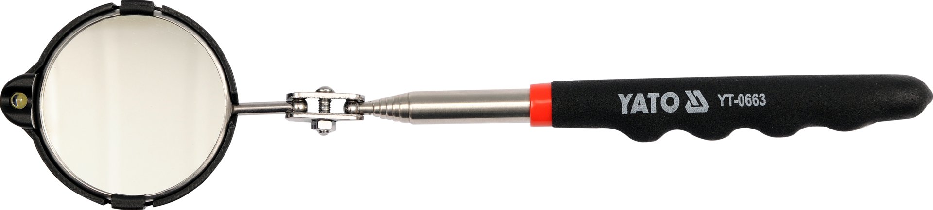OGLEDALO TELESKOP S LED LAMPOM INOX FI 54MM 265-920 MM