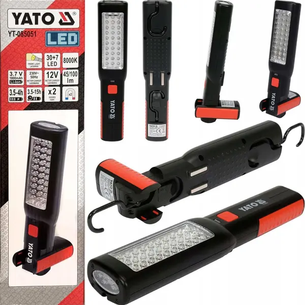TYT-085051 RADNA SVJETILJKA 30+7 LED PUNJIVA